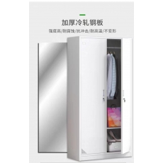 二门铁皮更衣柜
